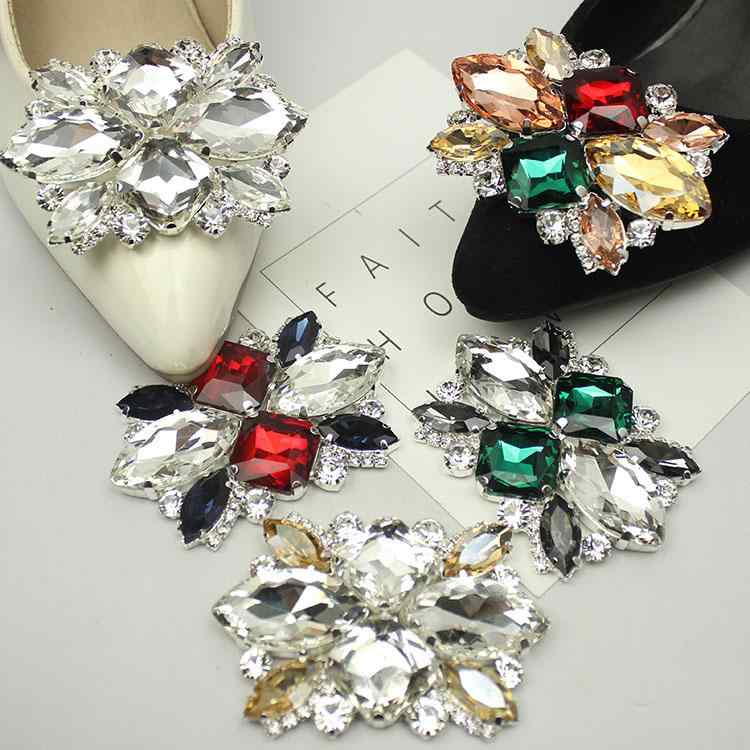 靴飾り ラインストーン 汎用 クリップ チャーム ハイヒール パンプス サンダル用 アクセサリー きらめき エレガント 上品 パーティー 結婚式 普段使い