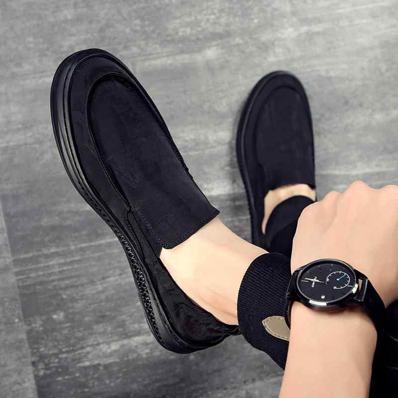 シューズ メンズ ドライビングシューズ スリッポン モカシン キャンバスシューズ カジュアル 布製 軽量..