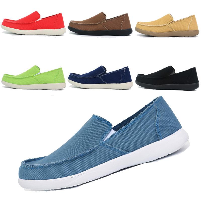 シューズ メンズ 春夏 キャンバスシューズ スリッポン 紐なし ローカット 軽量 通気性 楽ちん カジュアル 普段使い 耐摩耗性 大きいサイズ