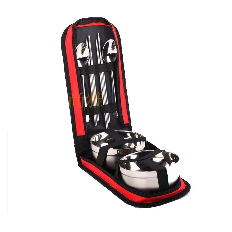 食器 カトラリー ソロ デュオ ステンレス製 携帯用 折りたたみ式 軽量 コンパクト ボウル 箸 スプーン セット 旅行 アウトドア キャンプ