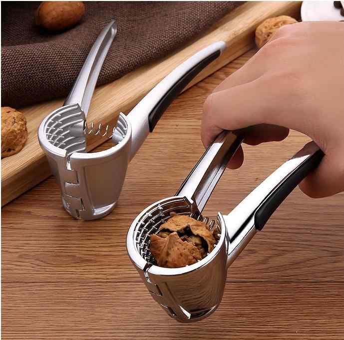 くるみ割り器 ナッツクラッカー 家庭用 堅果割り 殻剥き器 アルミ製 木製 くるみ ヘーゼルナッツ ピー..