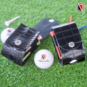 ゴルフ ボール ポーチ かっこいい レザー ウエスト ミニ アクセサリー 大人 スポーツ 習い事 趣味