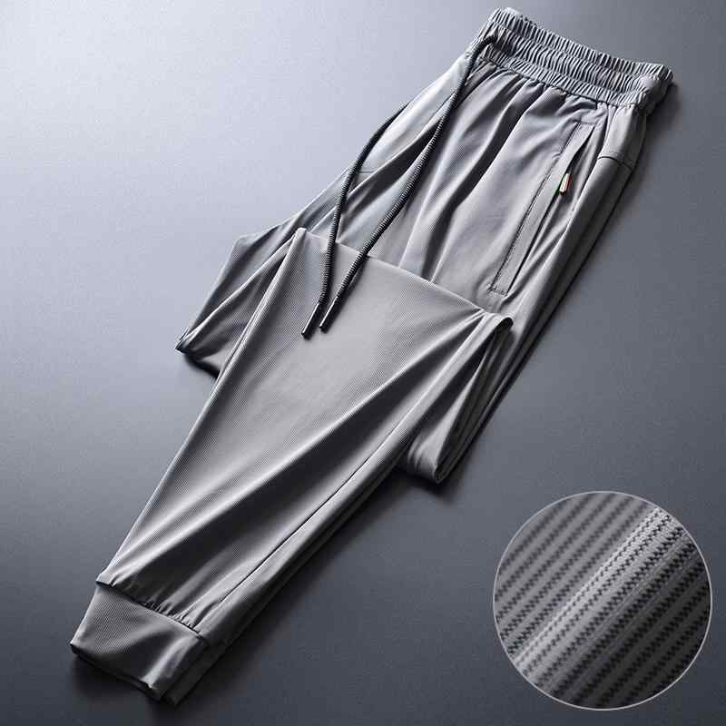 パンツ メンズ 接触冷感 速乾 薄手 ジョガーパンツ 夏 スポーツ カジュアル ストライプ スウェットボトムス 普段使い 部屋着 伸縮性 リラックスフィット