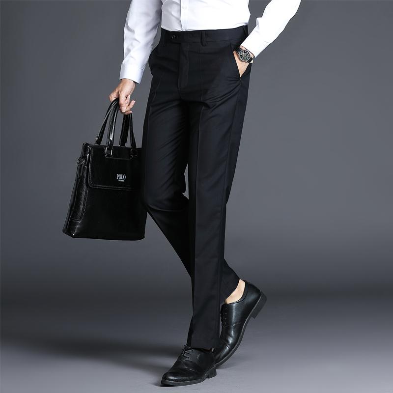 Skinney Pants - スラックス メンズ 男性用 春夏 薄手 軽量 スリム スリム ノンアイロン イージーケア シワになりにくい ストレッチ ビジネス 通勤 オフィス フォーマル 黒 ブラック