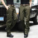 カーゴパンツ メンズ アウトドア カジュアル 春夏 ルーズ ストレートシルエット コットン 綿 迷彩柄 カモフラージュ 多ポケット マルチポケット ロングパンツ 長ズボン アメカジ ストリートスタイル