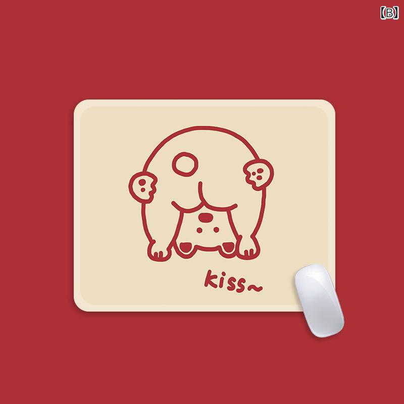 マウスパッド レディース かわいい キャラクター イラスト柄 レトロ 小型 ゲーミング オフィス デスクワーク 布製 デスクマット