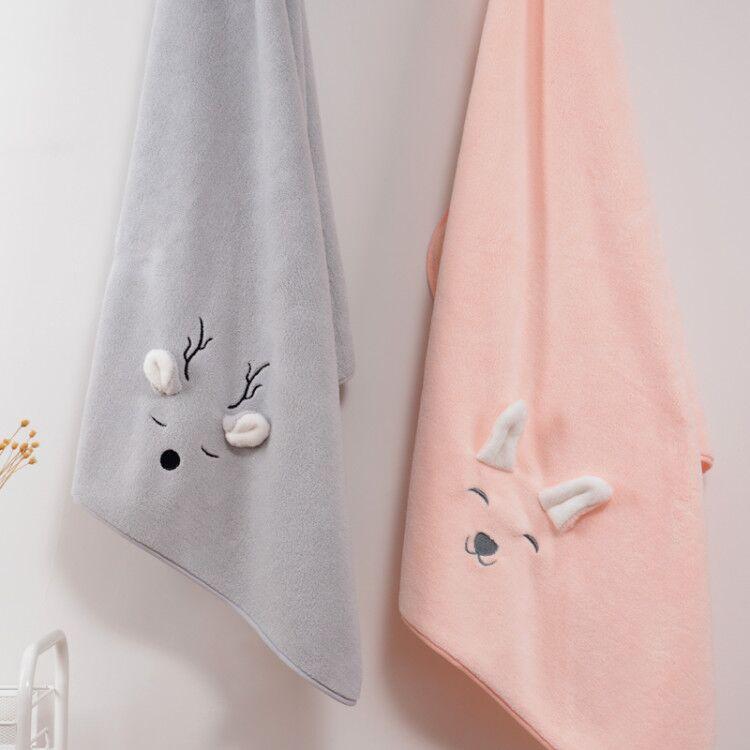 バスタオル レディース キッズ ペア 家庭用 お風呂上り プール 海水浴 吸水 速乾 ふわふわ マイクロファイバー サンゴフリース 毛羽落ちしにくい 大判 巻きタオル