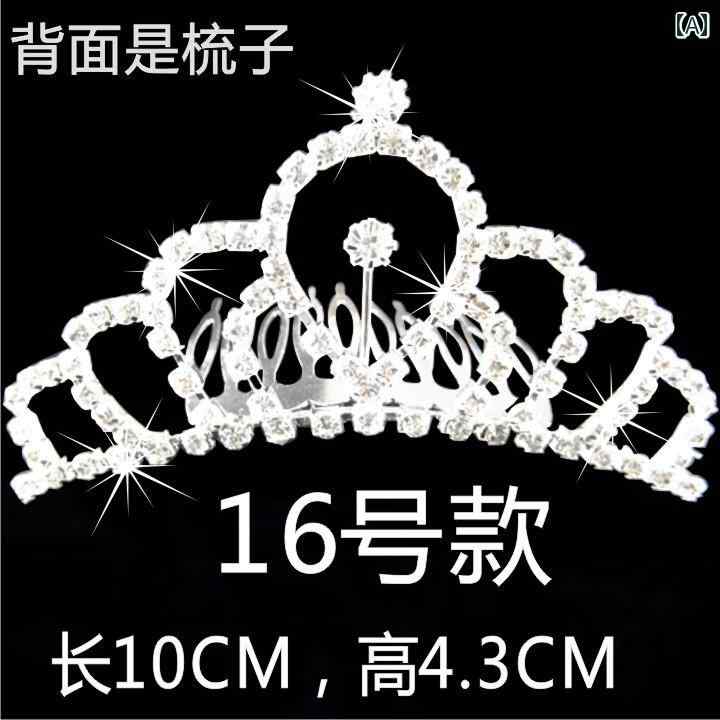 ヘアアクセサリー レディース 韓国風 クリスタル クラウン カチューシャ 花嫁 ウェディング プリンセス ティアラ ヘッドドレス 合金製 ラインストーン ビジュー 結婚式 パーティー 発表会