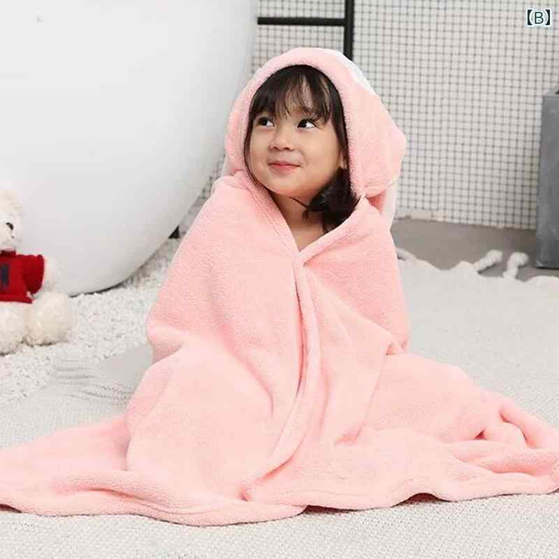 キッズ ベビー 新生児 バスタオル フード バスローブ ポンチョ お風呂 プール 吸水...