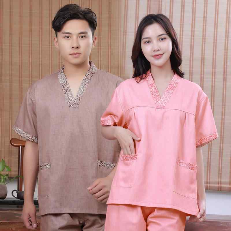 リラックスウェア 男女兼用 バスローブ ガウン サテン調 スパ マッサージ サウナ フットケア 快適 温泉 ホテルガウン