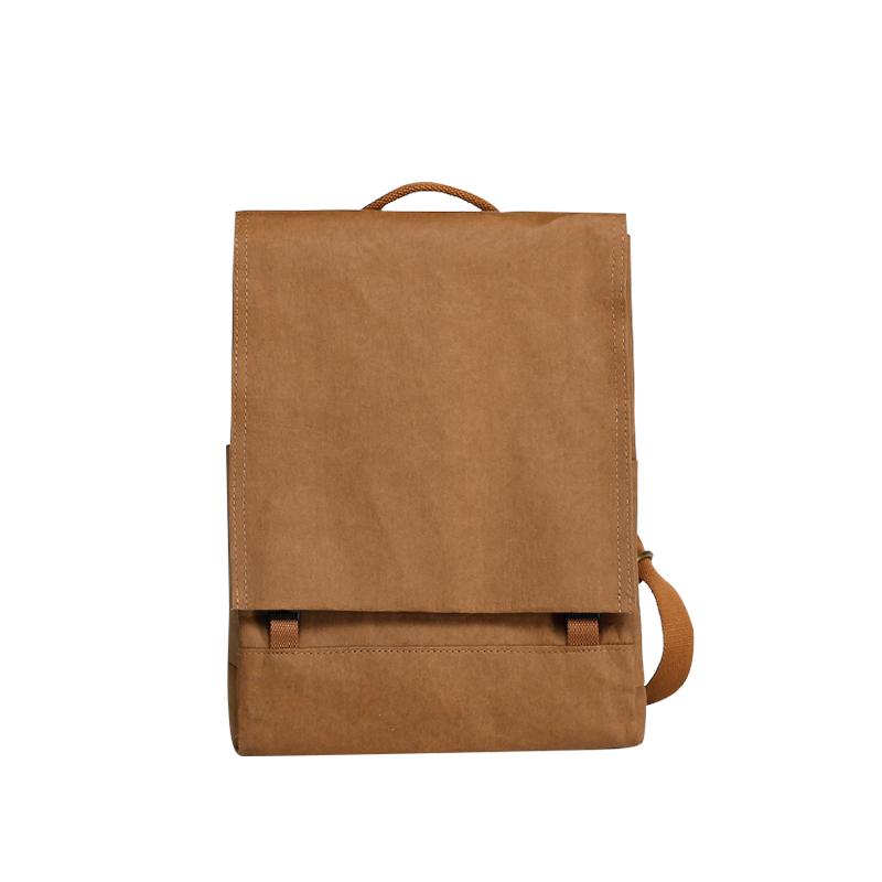 バックパック 男女兼用 大容量 ノートPC PCバッグ カジュアル ブリティッシュスタイル クラフト紙製 縦..