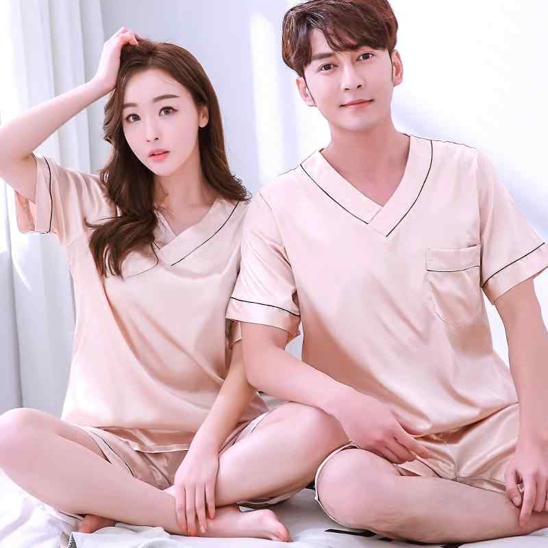 ・サイズ展開: M.L.XL.XXL.XXXL・主な素材: ・柄: 無地・スタイル: セクシー・ネックライン: Vネック・対象: カップル.・前立て: プルオーバー・セット内容: 2点セット・カラー展開: ブルー.ネイビー.シャンパンカラー...