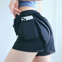 スポーツウエア レディース ショートパンツ スパッツ 1分丈 吸汗速乾 快適 通気性 ポケット メッシュ ランニング フィットネス 運動 夏 黒 紫 緑 ゆったり 伸縮性 柔らかい 軽量 無地