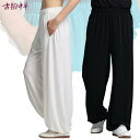 太極拳 服 レディース ズボン パンツ メンズ 男女兼用 競技 衣装 白 黒 赤 通気性 涼しい 柔らかい 半袖 中国 ルーズ 春秋 ヨガ