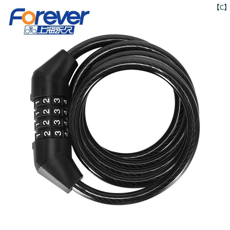 自転車 バイク 盗難防止ロック 電動アシスト自転車 マウンテンバイク 三輪車 頑丈 ワイヤー ダイヤル式 暗証番号式 組み合わせ 旅行 普段使い アウトドア 通学 通勤