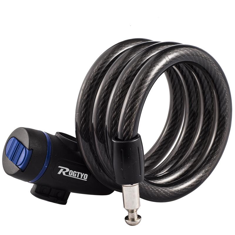 自転車ロック ポータブル 盗難防止 ダイヤルロック ワイヤーロック チェーンロック 電動自転車 マウン..