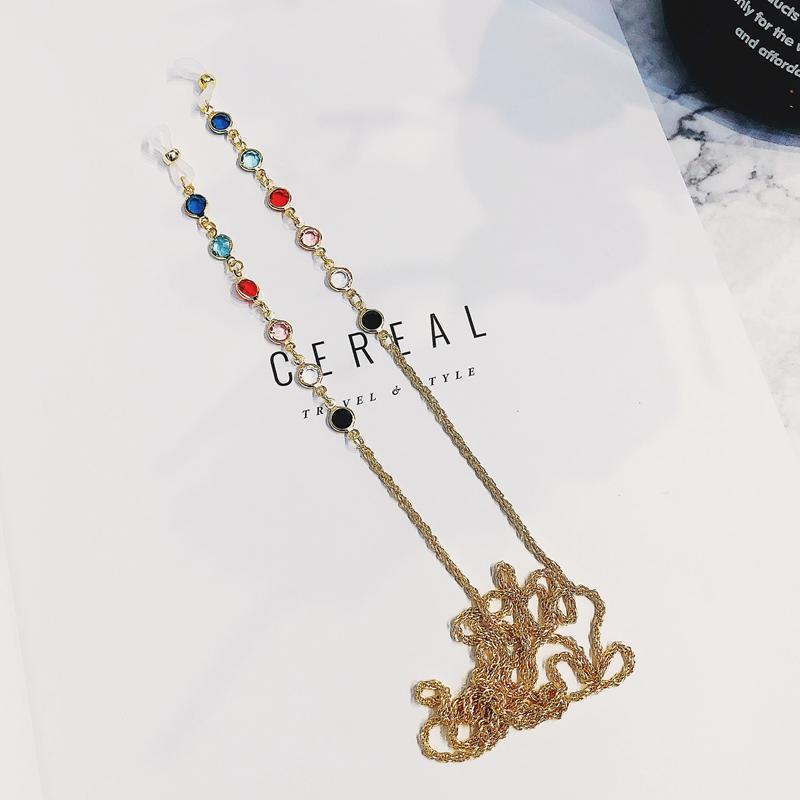 メガネ サングラスチェーン 首掛け 滑り止め メタル スネークチェーン パール ゴールド シルバー スマ..