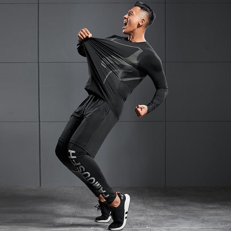 スポーツウェア メンズ セットアップ ランニング トレーニングウェア コンプレッションウェア 吸汗速乾 タイツ バスケットボール ジム フィットネス 秋冬