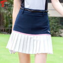 スカート レディース ゴルフ テニス バドミントン スポーツ ミニスカート プリーツ インナーパンツ スタイルアップ 着痩せ スリム 美脚 キュロット 紺 ネイビー