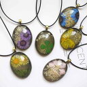 ネックレス レディース ドライフラワー 押し花 植物標本 ロングペンダント アクリル製 森ガール 万能 普段使い カジュアル