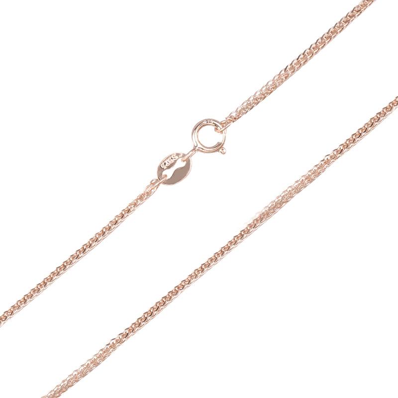 ネックレス 男女兼用 S925銀 ショパンチェーン 18Kローズゴールド ロング 単品 重ね付け デイリー カラ..