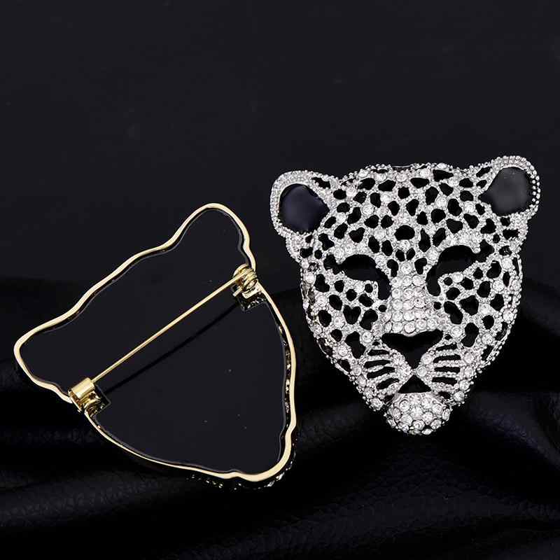 ブローチ メンズ 男性用 ヒョウ柄 豹頭 アニマルモチーフ 大型 レトロ 個性的 おしゃれ スーツ ジャケット フォーマル ビジネス カジュアル アクセサリー ピンブローチ