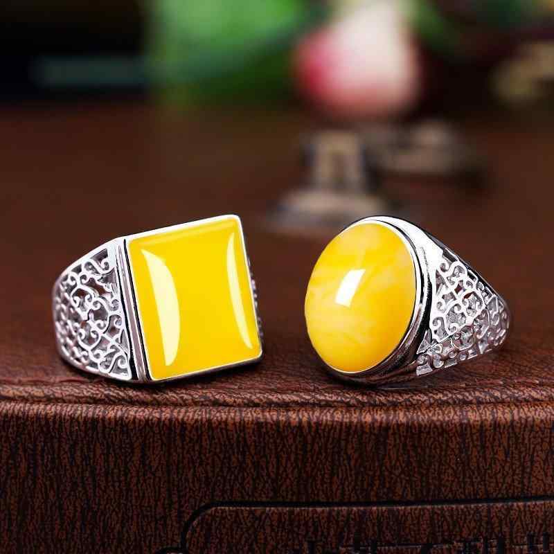 指輪 メンズ 男性用 S925シルバー 空枠 石座 エスニック風 ターコイズ 琥珀 石留め用 角型 楕円型 封底型 植物モチーフ 花柄 リング ハンドメイド