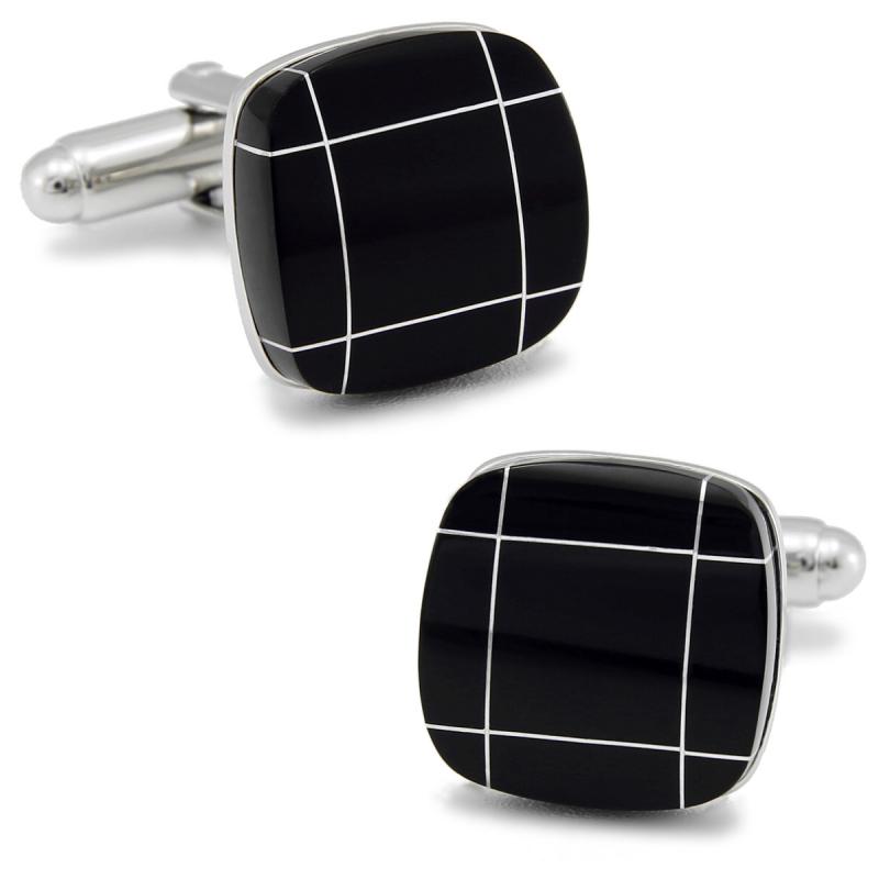 カフスボタン メンズ 男性用 レディース 女性用 男女兼用 スクエア 正方形 ブラック 銅製 フレンチスタイル ワイシャツ ビジネス フォーマル カジュアル オ...