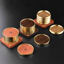 茶托 無垢材 コースター 花梨木 黒