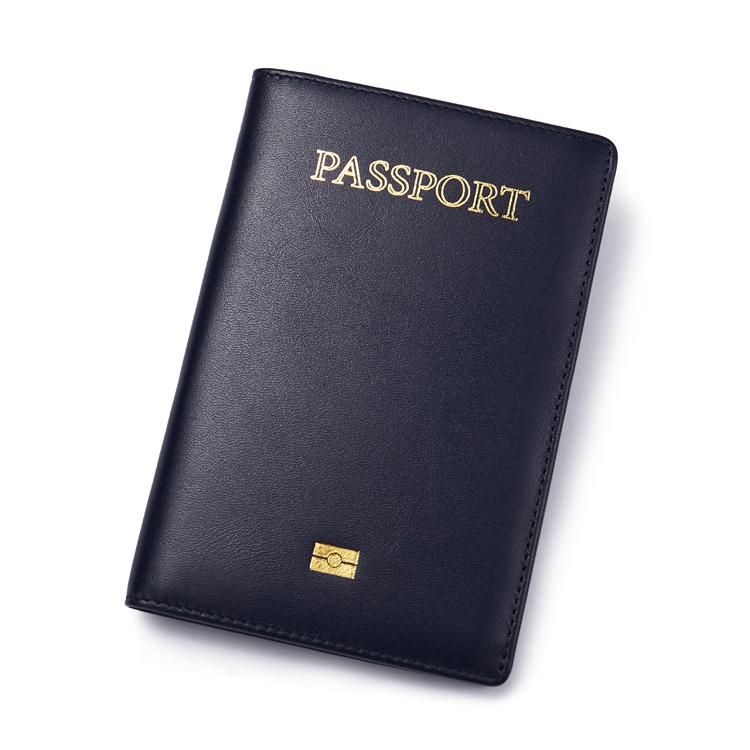 パスポートケース 革 牛革 ソフトレザー トラベル ビジネス ドキュメントケース カードケース 薄型 二つ折り 縦型 エンボス加工 傷防止 耐久性 無地 メンズ...
