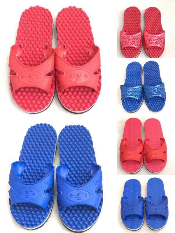 サンダル スリッパ マッサージ指圧 滑り止め 滑りにくい 左右別設計 くり抜き 透かし模様 室内履き ルームシューズ 部屋履き お風呂 ベランダ用 ソフト ゴム製 通気性 オープントゥ