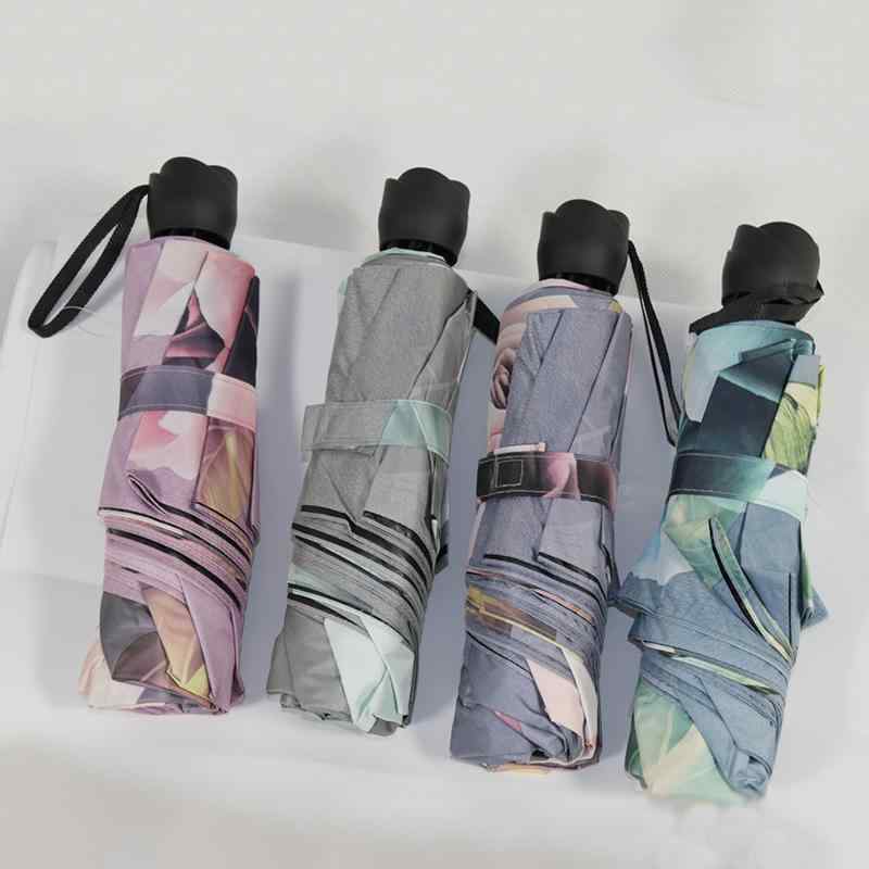 晴雨兼用 折りたたみ傘 三つ折り レディース レトロ 二重構造 軽量 コンパクト 遮光UPF50 高機能UVカット 遮熱 黒コーティング 撥水加工 両面プリント 大人