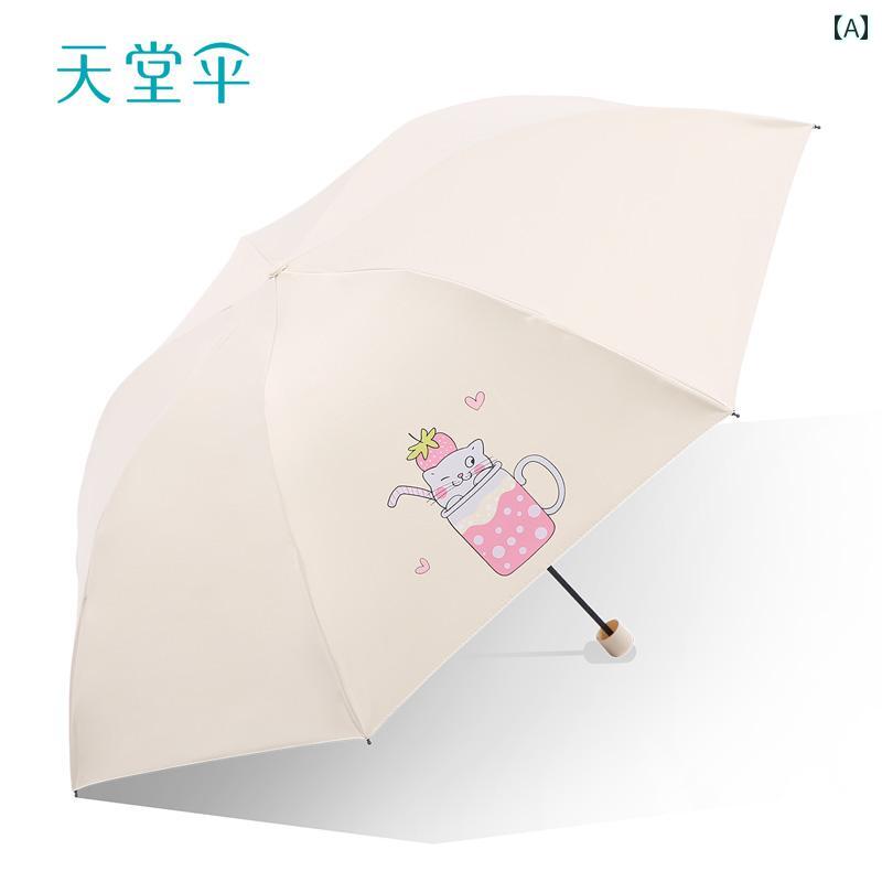 傘 レディース 日傘 晴雨兼用傘 折りたたみ傘 軽量 コンパクト UVカット 遮光 日焼け対策 普段使い 通勤 通学 旅行 レジャー かわいい 猫柄