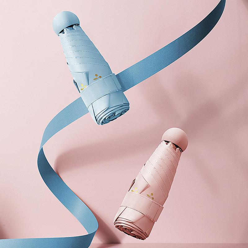 晴雨兼用傘 レディース 女性用 軽量 コンパクト 携帯 ポータブル UVカット率99%以上 紫外線対策 日焼け対策 五つ折り 折りたたみ