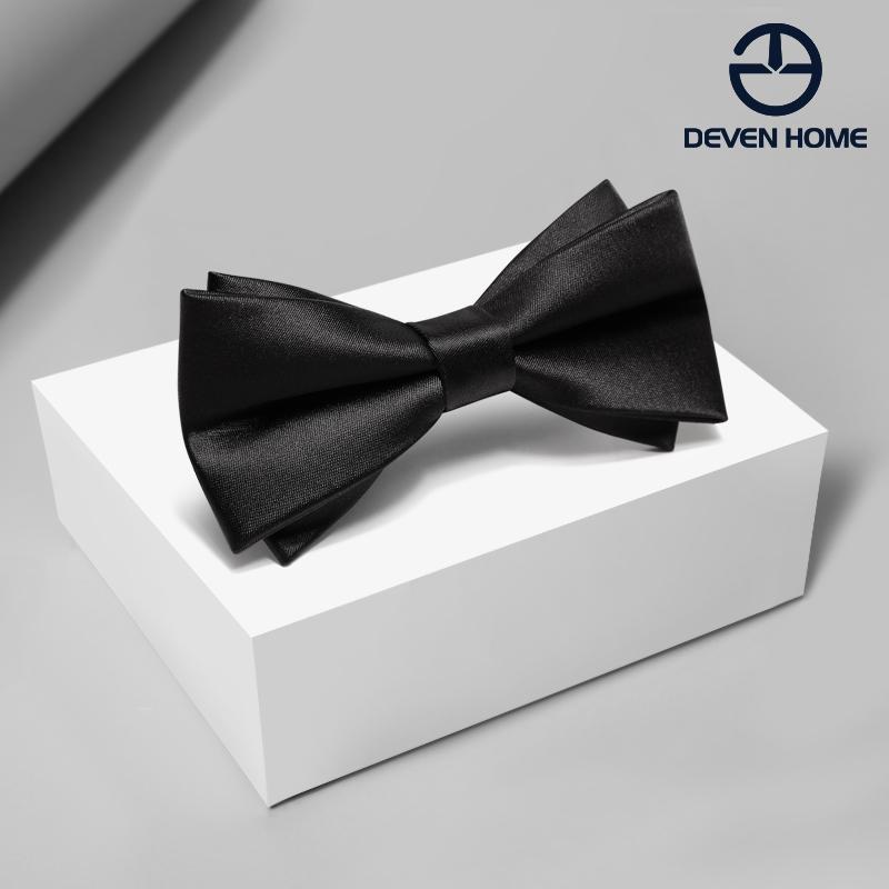 蝶ネクタイ メンズ ブラック 無地 ポリエステル フォーマル ビジネス 結婚式 新郎 披露宴 介添人 オケージョン ドレスコード 万能 スタイリッシュ