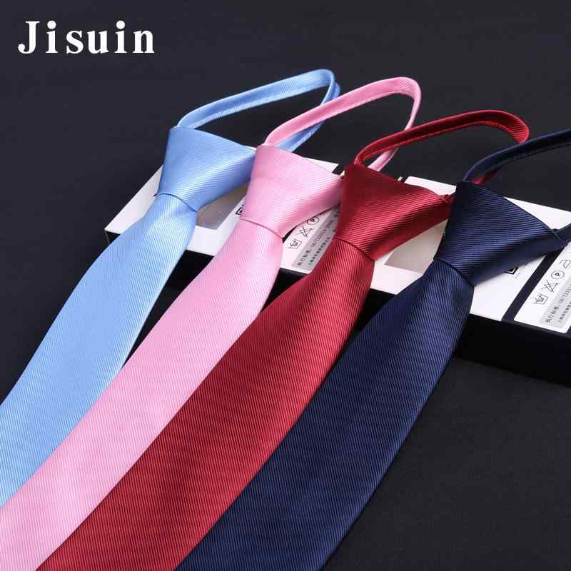 ネクタイ メンズ 男性用 ビジネス フォーマル 結婚式 ウェディング 新郎 ワンタッチ ジッパー式 結ばない 楽々 簡単装着 濃紺 ネイビー ワインレッド ボルドー 幅7cm ポリエステル