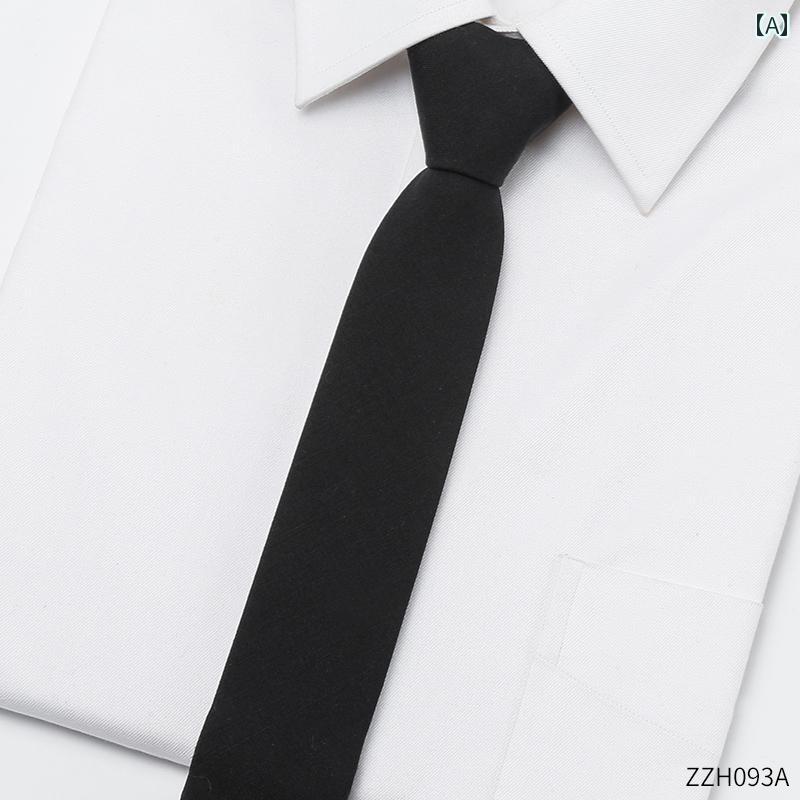 ネクタイ メンズ ウール ウール ファスナー式 ワンタッチ 結ばない 簡単装着 スリム スリム ナロータイ..