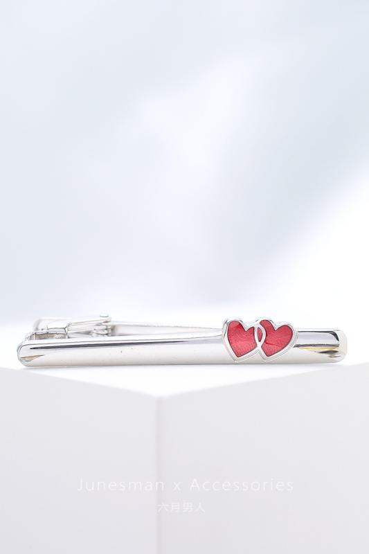 ネクタイピン メンズ 男性用 LOVE おしゃれ おしゃれ 銅製 エナメル シルバー スーツ ビジネス フォー..