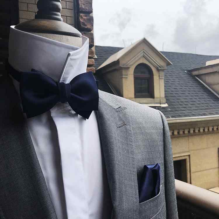 蝶ネクタイ メンズ ポケットチーフ セット カジュアル フォーマル ジャカード織り ストライプ ヘリンボーン 結婚式 パーティー ビジネス