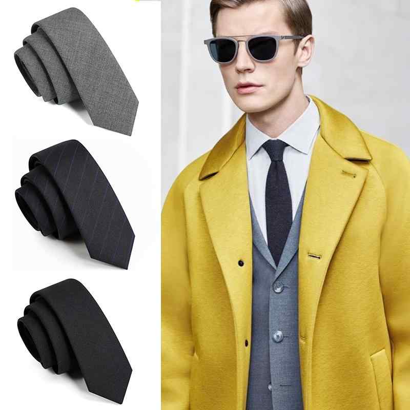 ネクタイ メンズ 男性用 ウール スリム ナロータイ ジッパー式 プレタイド フォーマル ビジネス カジュ..