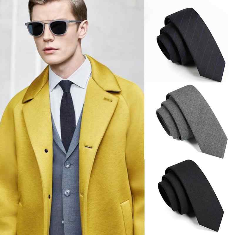 ネクタイ メンズ ファスナー式 ワンタッチ ビジネス フォーマル 無地 ウール 手結び風 ブラック エレガ..