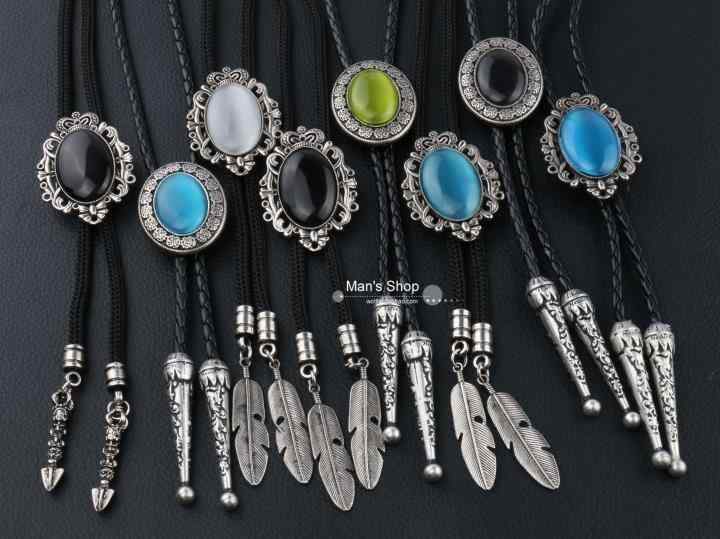 ボロタイ ウエスタン カウボーイ キャッツアイ柄 ネクタイ メンズ アクセサリー バックル PUレザー ペ..