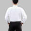 シャツ メンズ 男性用 スリムフィット ウィングカラー 礼服襟 蝶ネクタイ セットアップ 長袖 ノーアイ..