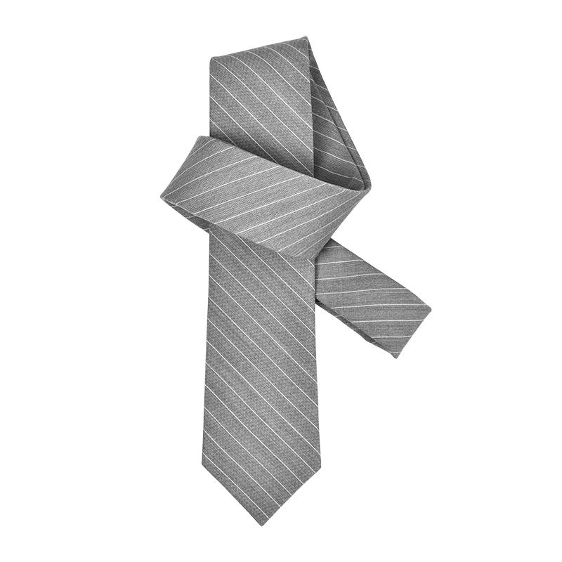 ネクタイ メンズ ウール ストライプ ビジネス フォーマル カジュアル オフィス 7cm幅 ブラック グレー ..