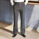 スラックス メンズ ビジネス ズボン パンツ 通勤 ビジネスパンツ オフィス ボトムス ビジカジ 無地 モノカラー ストレート カジュアル スーツ 暖かい