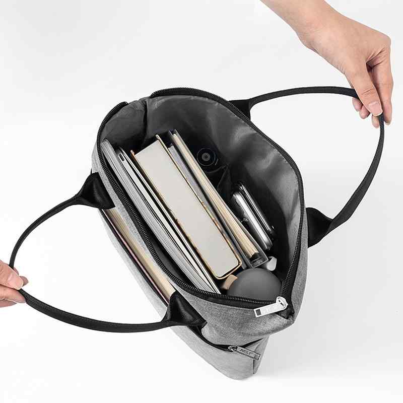 書類ケース メンズ レディース A4 ビジネス 大容量 撥水 オックスフォード生地 ファスナー 縦型 横型 通勤 通学 会議用 シンプル ブラック グレー ブルー