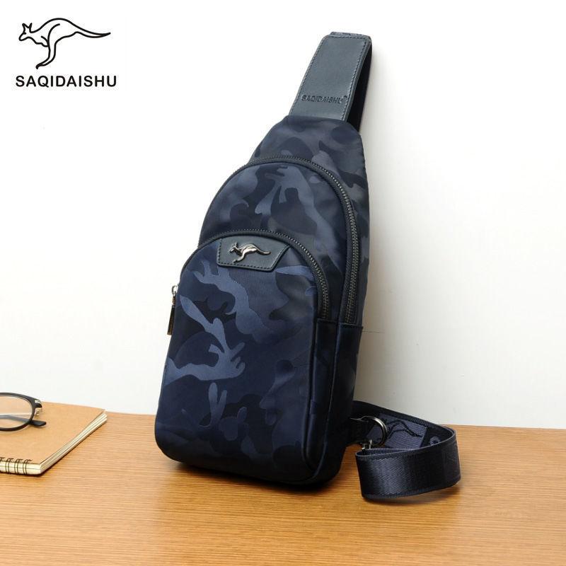 ボディバッグ メンズ 男性用 オフショルダーバッグ 斜めがけバッグ スリングバッグ キャンバス キャンバス オックスフォード生地 カジュアル 普段使い 旅行 縦型 スクエア 軽量 大容量 多収納 ファスナー開閉(4)