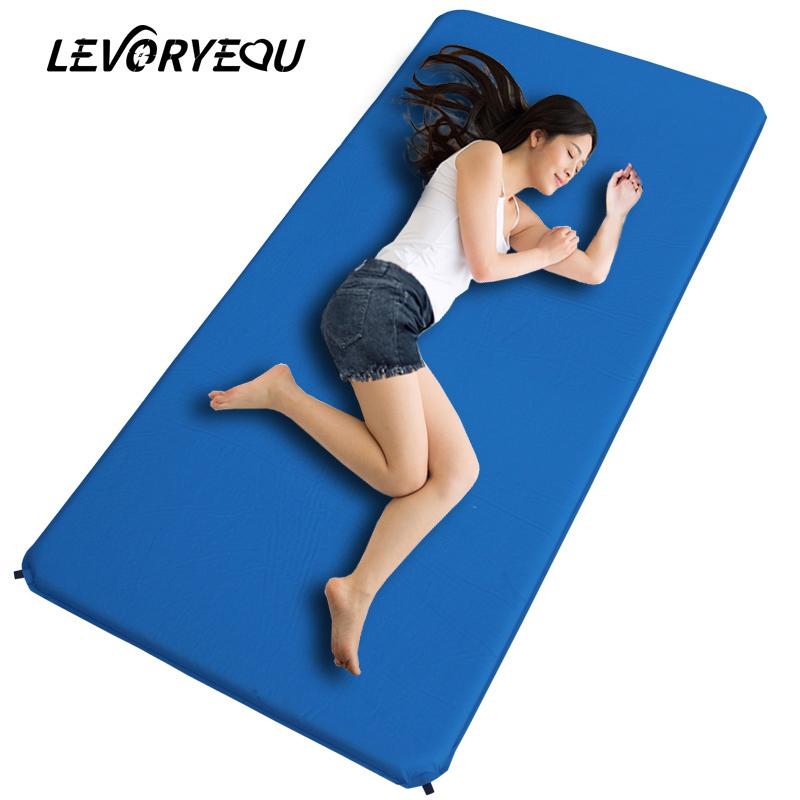 エアーマット シングル 1人用 自動膨張式 アウトドア キャンプ レジャー 車中泊 防災用 幅約cm 厚手 ポ..