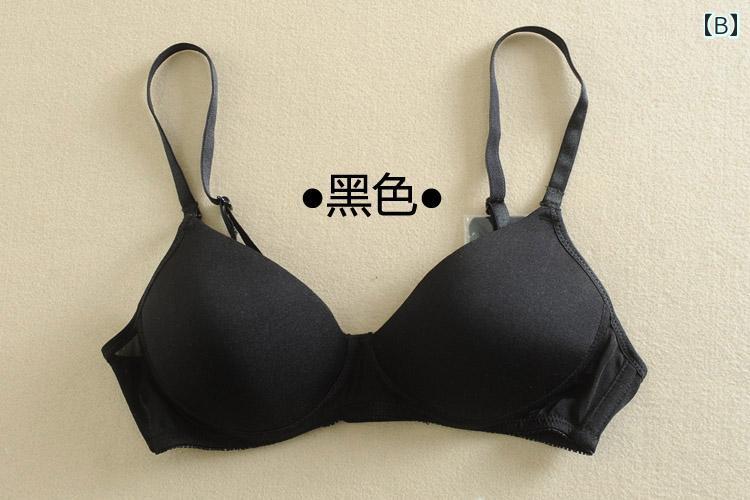 ブラジャー レディース ノンワイヤー スポーツブラ シームレス 薄型 快適 通気性 モールドカップ 3/4カップ Vネック スムース ストラップ調整 背中ホック 夏