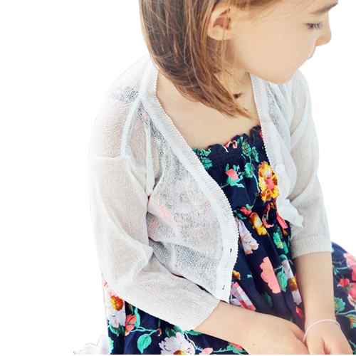 キッズ 女の子 ベビー 子供服 UVカット カーディガン 夏物 薄手 通気性 冷房対策 紫外線対策 軽量 Vネック 無地 羽織り 前開き ホワイト レッド